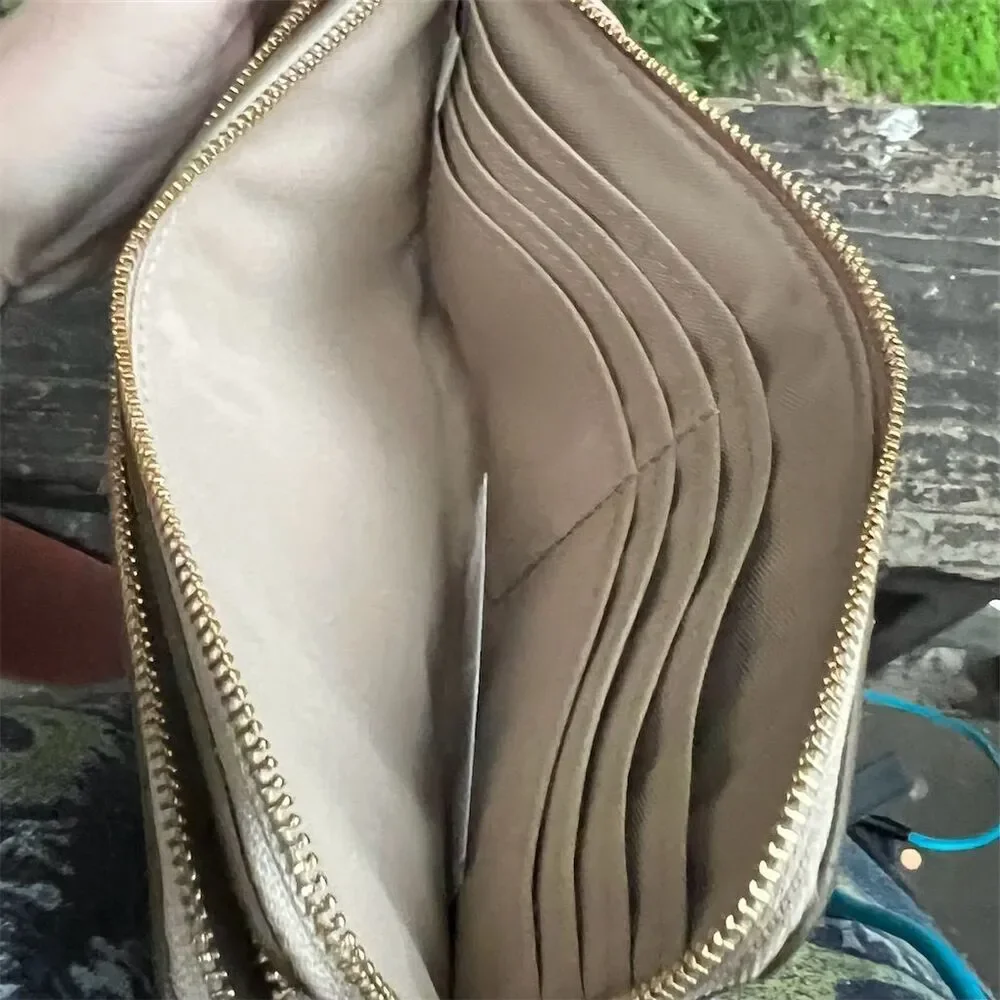 COACH Double Zip Phone Wallet In Signature Canvas CW968 NWT